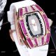 Swiss Grade Richard Mille Lady Bust Down Watch Pink Clear Diamond Rose Gold (5)_th.jpg